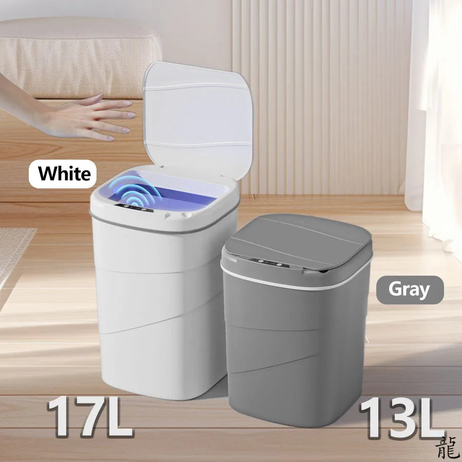 Wave-Sensing Touch Trash Can