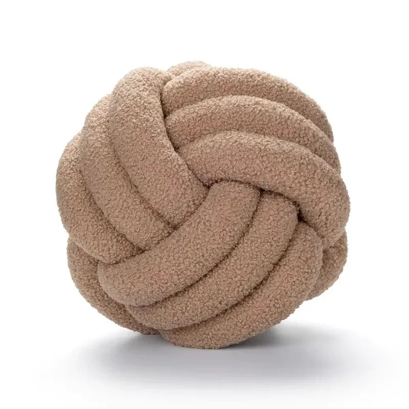 Aesthetic Knot Globe Plush Cushion