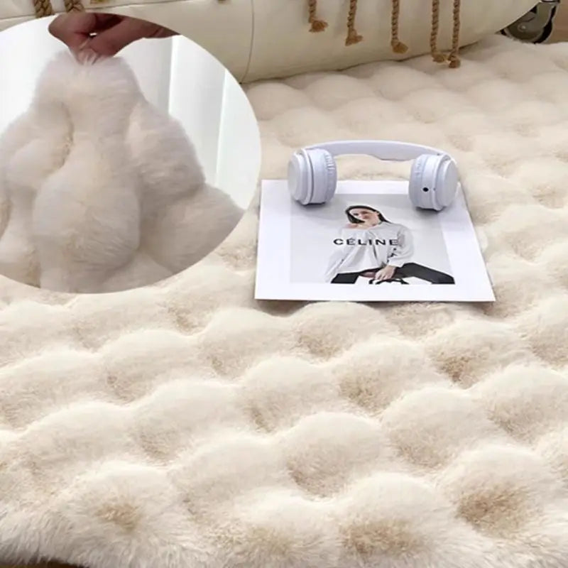 Round Solid Polyester Rug