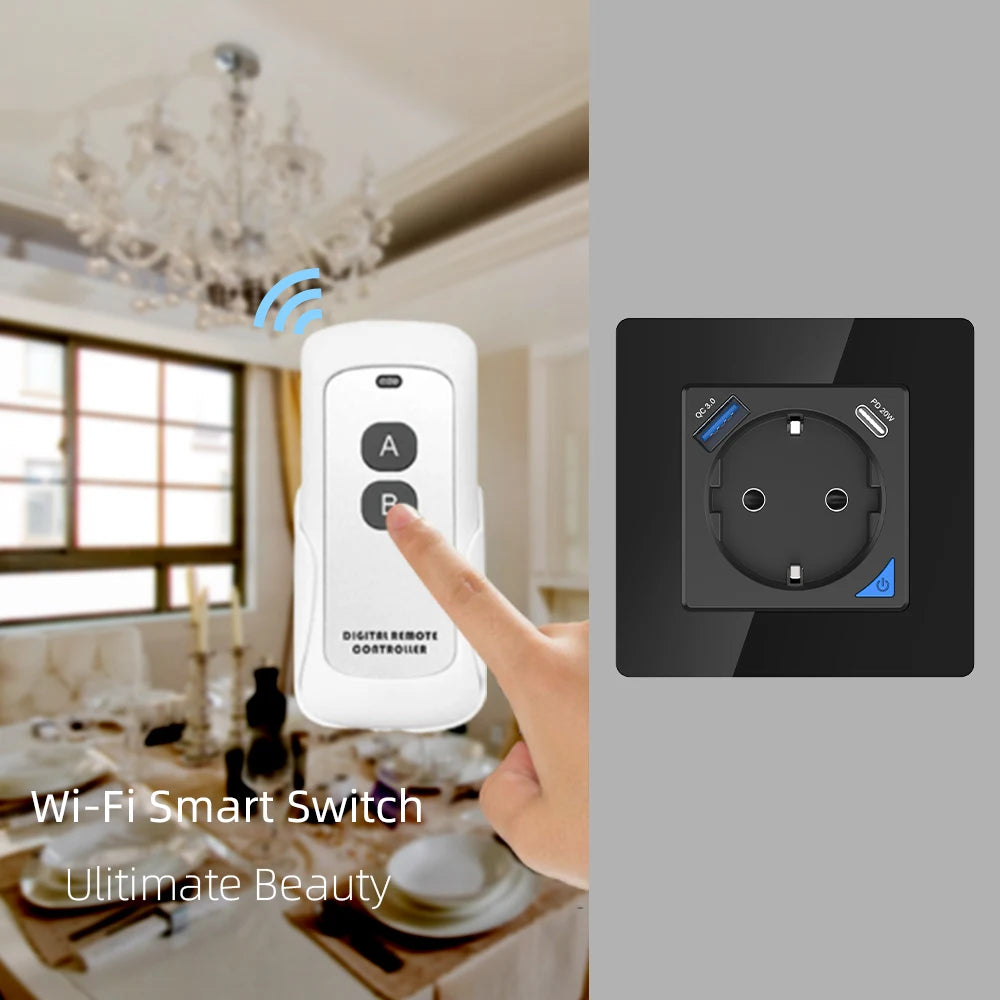 COSWALL DIY Module Black WiFi Tuya Smart EU