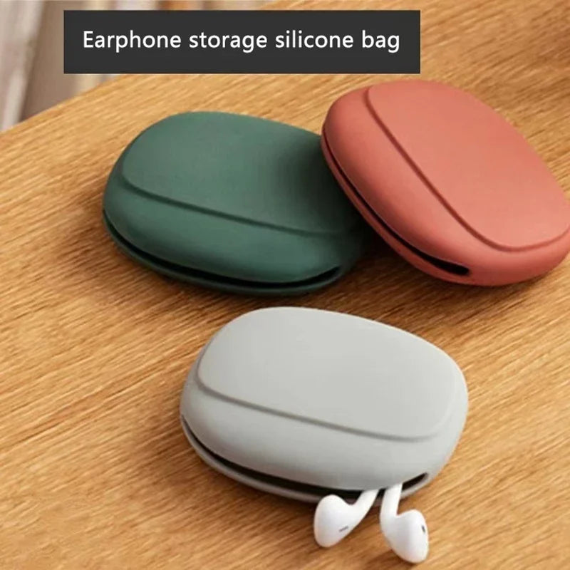 Silicone Headphone Cable Storage Box