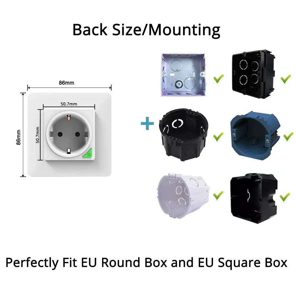 COSWALL DIY Module Black WiFi Tuya Smart EU