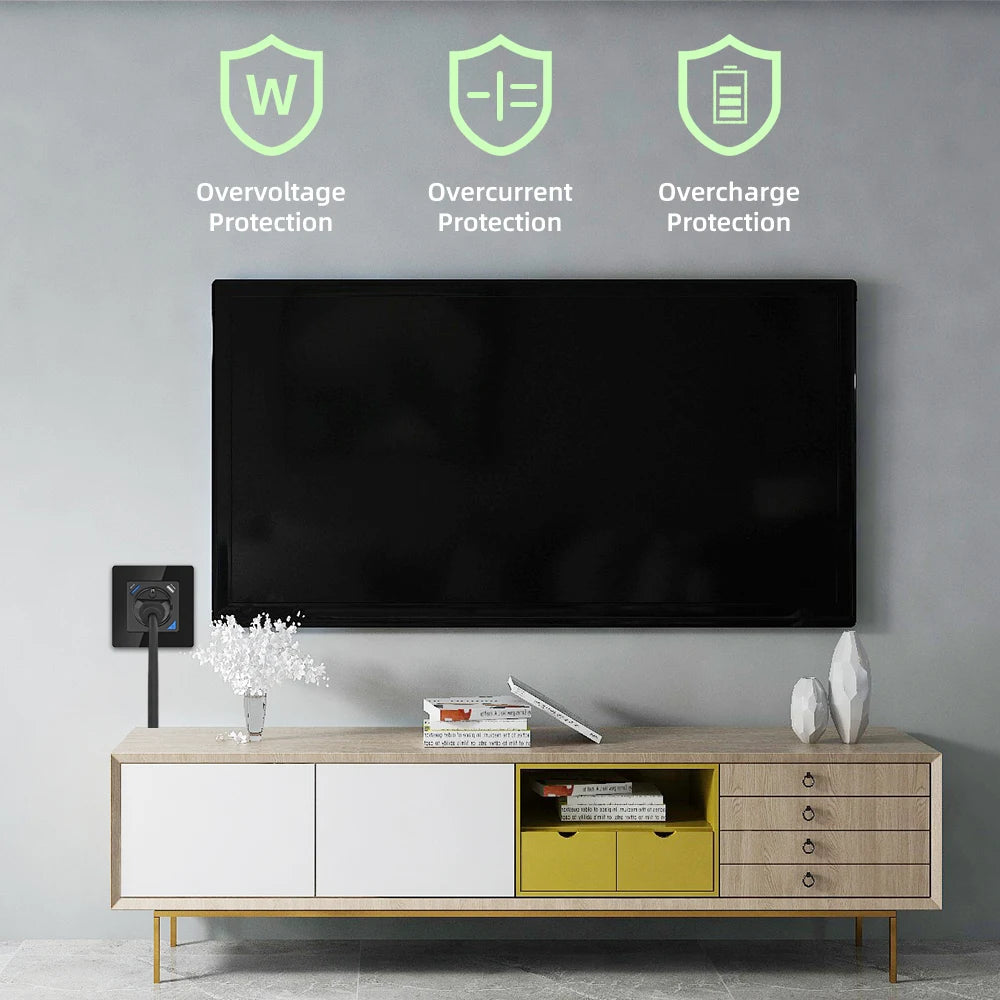 COSWALL DIY Module Black WiFi Tuya Smart EU