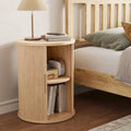 Modern Fluted Side Table