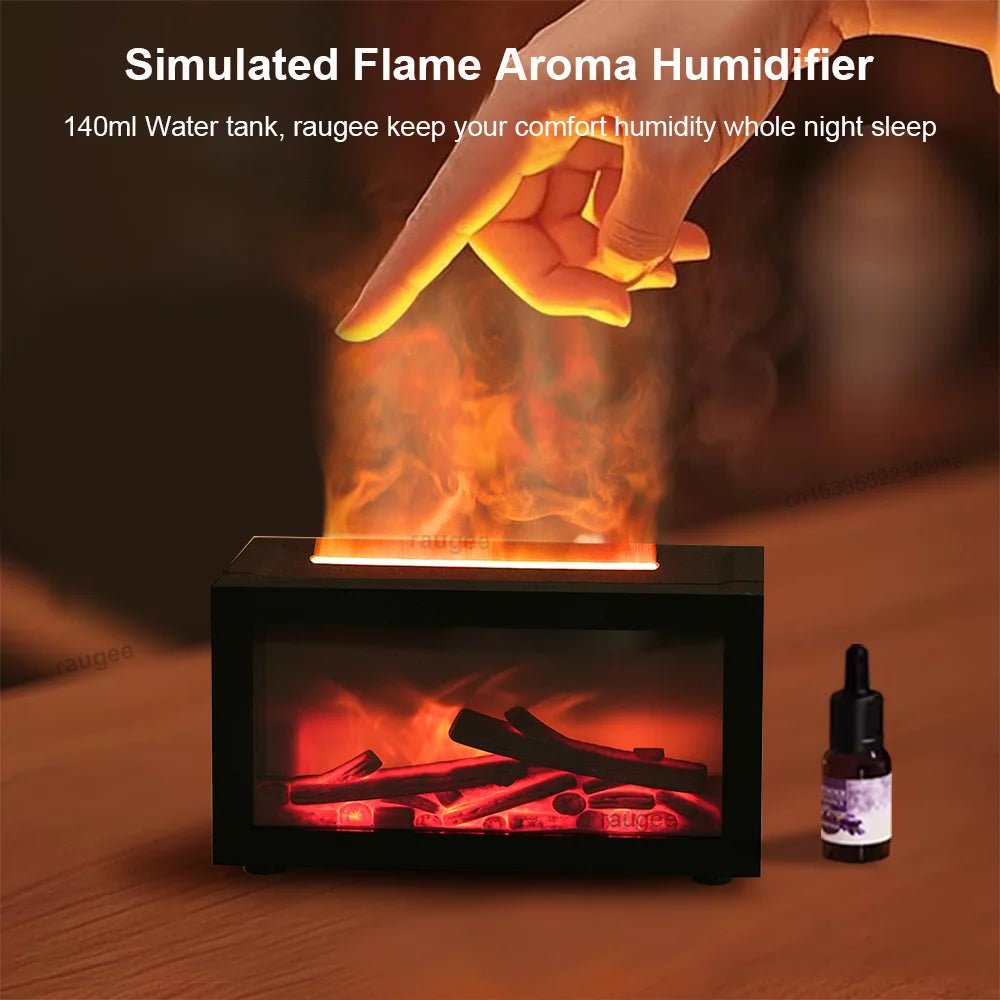 Flame Aroma Humidifier & Essential Oil Diffuser